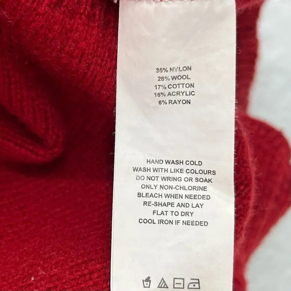 Joe Fresh Sweater Womens XS V-Neck Long Sleeve Ribbed Knit Pullover Wool Blend - Picture 11 of 12